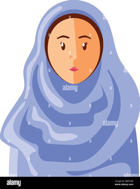 Muslim Woman Wearing Niqab On Stock Vektorgrafiken Kaufen Alamy
