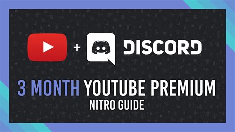 Claim 3 Months Free Youtube Premium Discord Nitro Guide 2021 Youtube