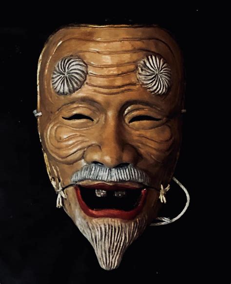 Okina Mask Japanese Etsy