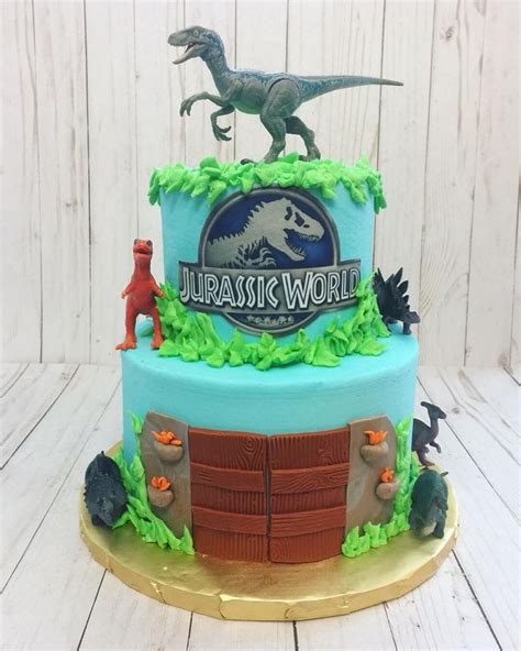 Jurassic Park Birthday Cake Created By Once Upon A Cupcake A Bakery