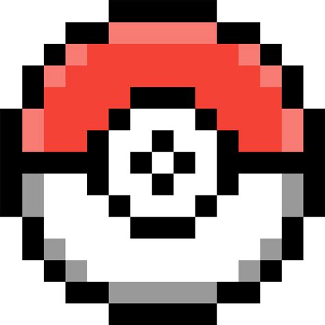 Pokeball Pixel Art Emoji Full Size Png Clipart Images Download