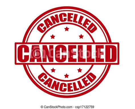 Clipart Cancelled Signs