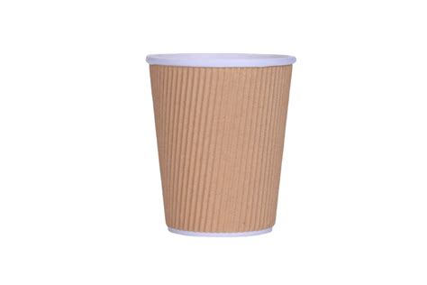 12oz Kraft Ripple Double Wall Cup Catering Disposables
