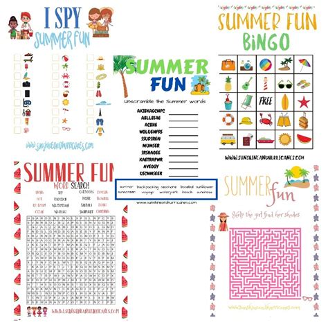 Summer Printable Activity Pack Sunshine And Hurricanes