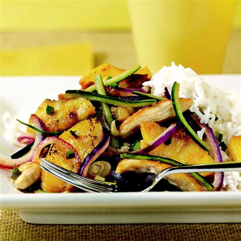 Everyone will love this restaurant quality stir fry recipe! Pineapple-Chicken Stir-Fry Recipe | EatingWell