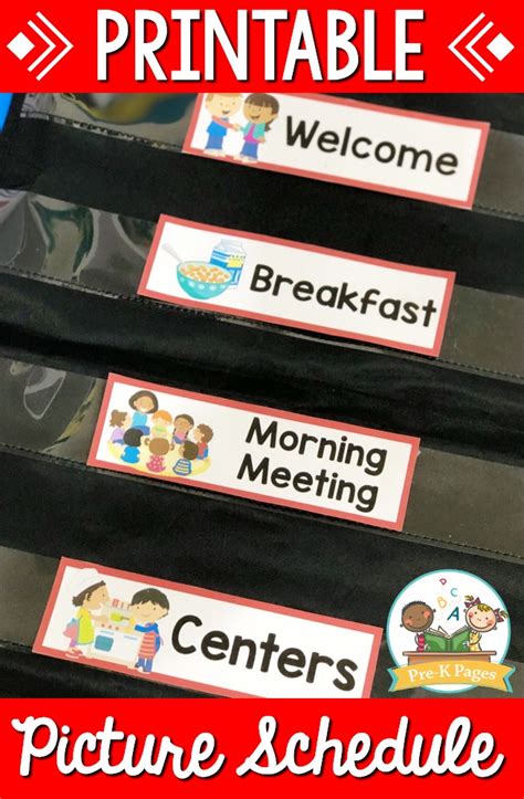 You can pin these daily activities picture cards to a board or stick them to a . Preschool daily agenda & visual schedule