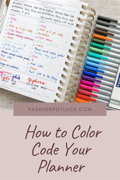 How To Color Coding Your Planner A Detailed Guide Part 1 Artofit