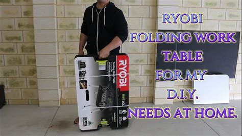 Ryobi Folding Work Table Youtube