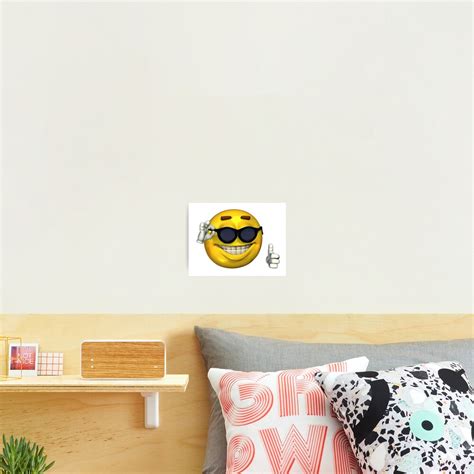 Ironic Thumbs Up Emoji Photographic Print For Sale By Jarudewoodstorm