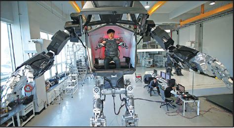 An Engineer Controls Walking Robot Method 2 In Gunpo South
