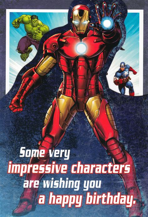 Buy Marvel Avengers Birthday Card At Mighty Ape Nz