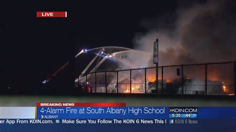 4 Alarm Fire At South Albany High School 530am Youtube
