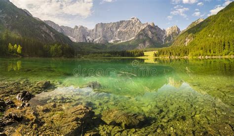Alpine Mountain Lake In The Julian Alps Stock Image Image Of Alps