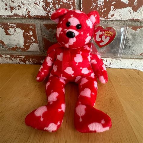 Ty Toys Ty Beanie Baby Cupids Bow Bear Created Exclusively For