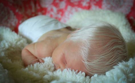 A baby with an amazing head of hair has gone viral on instagram! Baby Born With White Hair Is One Of The Rarest And Most ...