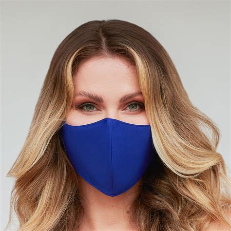 solid royal blue face mask mask by design