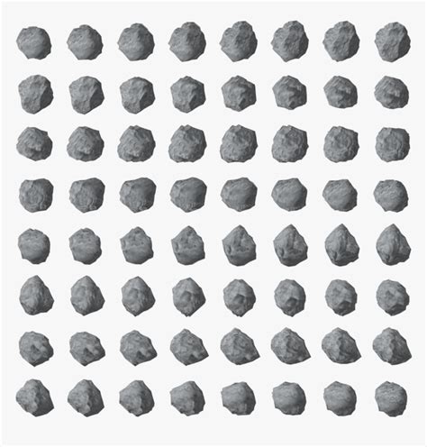Asteroid 01 Pixel Asteroid Sprite Sheet Hd Png Download Kindpng