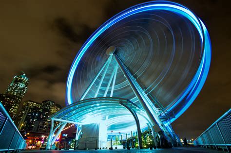 Fond Décran Point De Repère Zone Métropolitaine Grande Roue