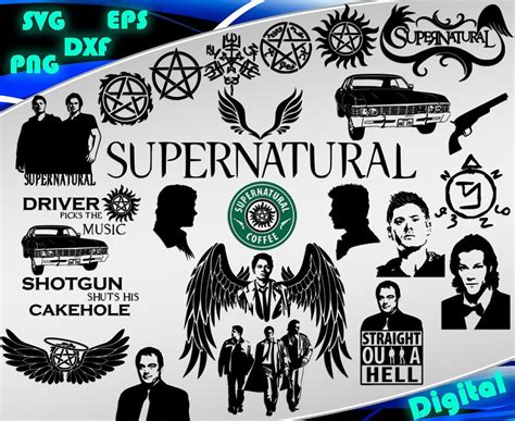 Supernatural Svg Supernatural Clipart Svg Supernatural Etsy