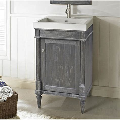 Single vanity sinks are perfect for those with smaller bathrooms. Fairmont Designs Rustic Chic 21" Vanity - Silvered Oak ...