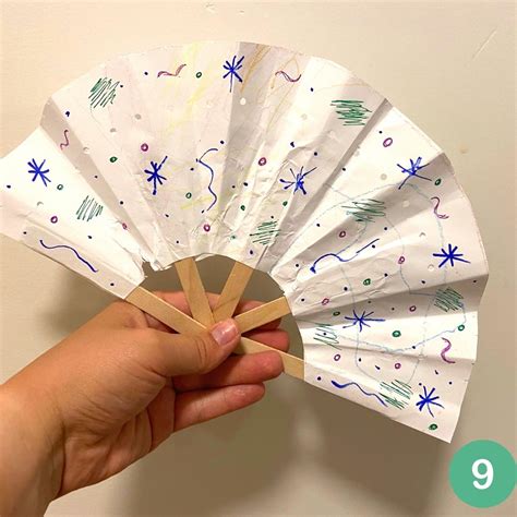 Popsicle Stick Fan Easy Summer Craft Idea Party Ideas For Real People