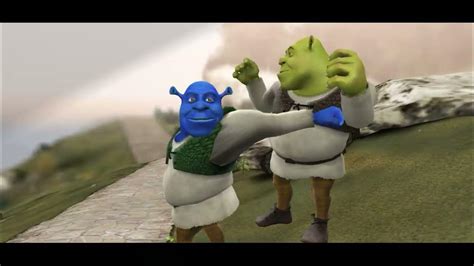 Shrek Vs Drek Mmd Battle Youtube