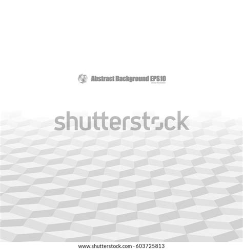 Abstract Gray Geometric Background Perspective Concept Stock Vector