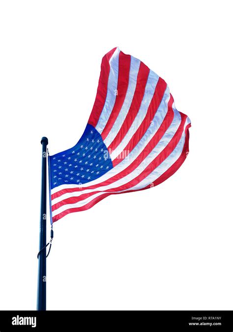 American Flag Waving Isolated High Resolution Stock Photography And