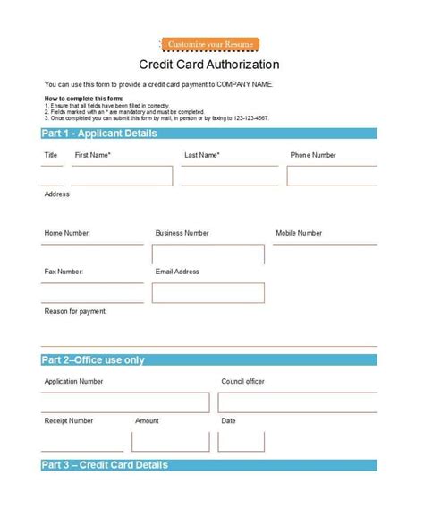 order form  credit card template calepmidnightpigco  regard