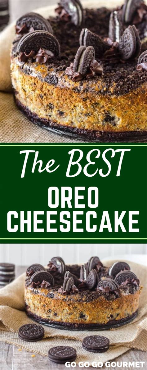 Cookie dough oreo sandwiches, blackberry chocolate chip ice cream (even better with oreos), tiramisu aux oréo façon christophe. Oreo Cheesecake - Baked Oreo Cheesecake Recipe