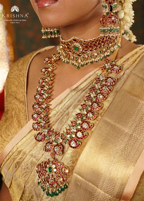 Antique Gold Bridal Kundan Jewellery Set Indian Jewellery Designs