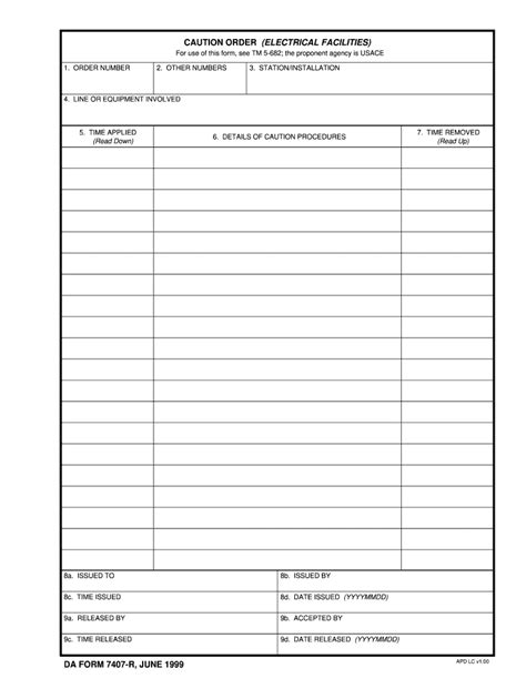 Da Form 1999 Fill Out And Sign Online Dochub