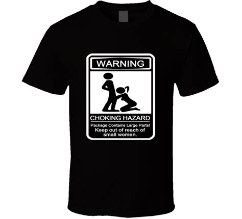 Warning Choking Hazard Cool Hilarious Trendy Men T Shirt