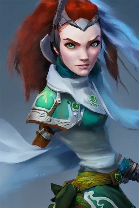 Windranger From Dota High Fantasy Detailed Face Stable Diffusion