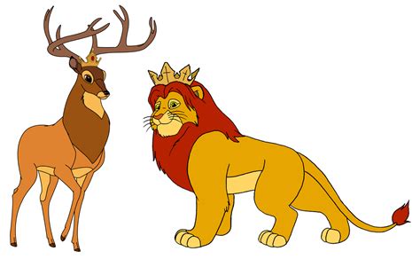 Great Prince Bambi And King Simba By Kingleonlionheart On Deviantart