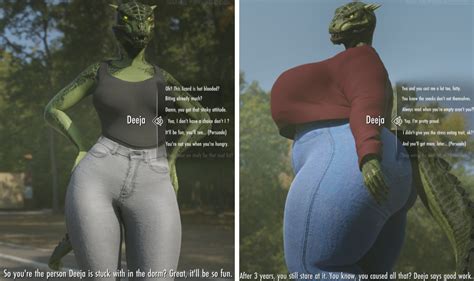 Rule 34 1girls Anthro Argonian Ass Ass Expansion Before And After