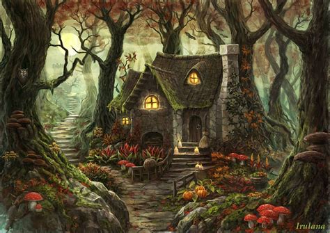 Woodland Magic By Irulana Fantasy Art Landscapes Fantasy Concept Art