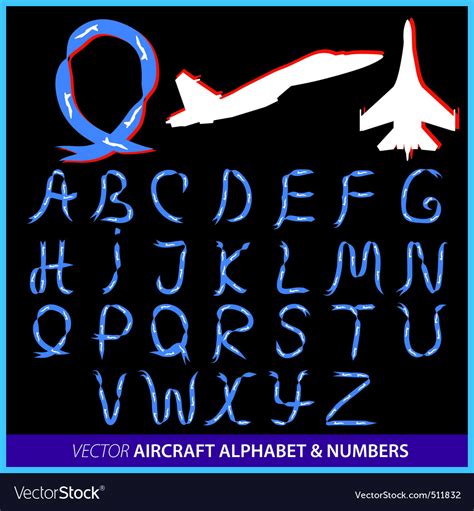 Airplane Letters Alphabet