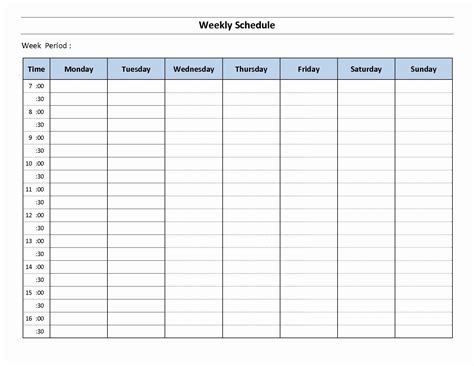 Monday Sunday Schedule Month Calendar Printable