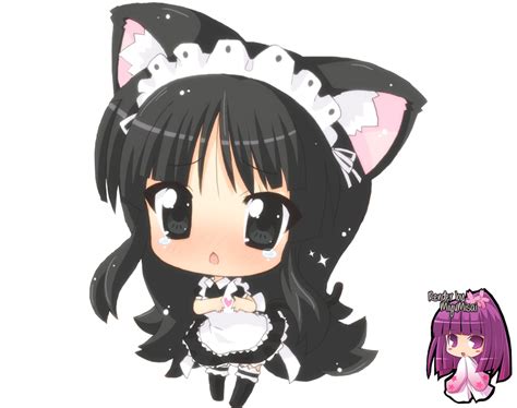 Chibi Maid Render By Miyumisai By Miyumisai On Deviantart