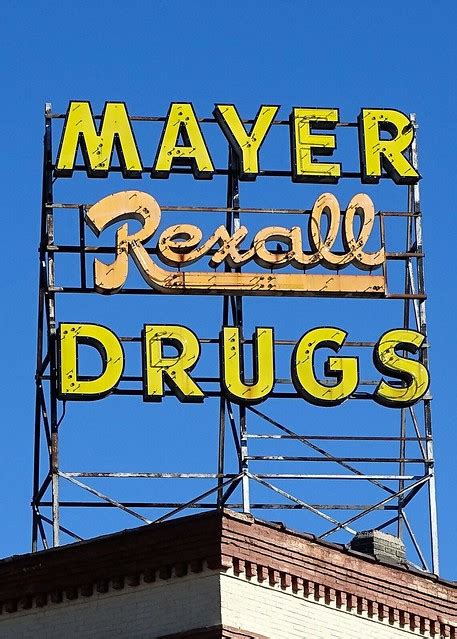 Wi Kenosha Mayer Rexall Drugs Neon Sign A Photo On Flickriver