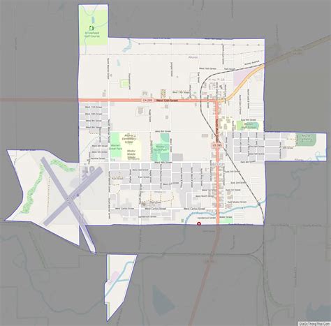 Map Of Alturas City California