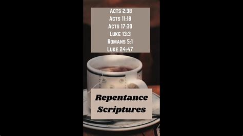 Bible Scriptures On Repentance Short Youtube