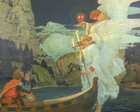Frederick Judd Waugh The Knight Of The Holy Grail High Resolution
