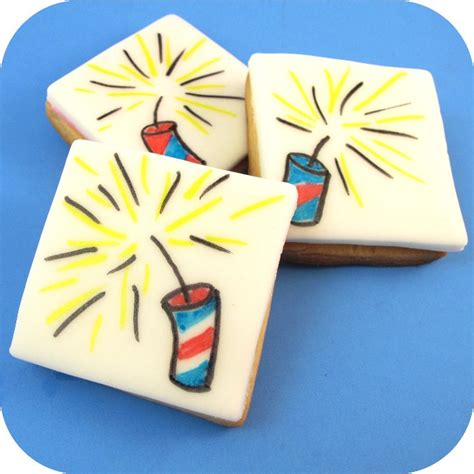 Firecracker Cookies For The 4th Of July How To Draw Firecrackers On