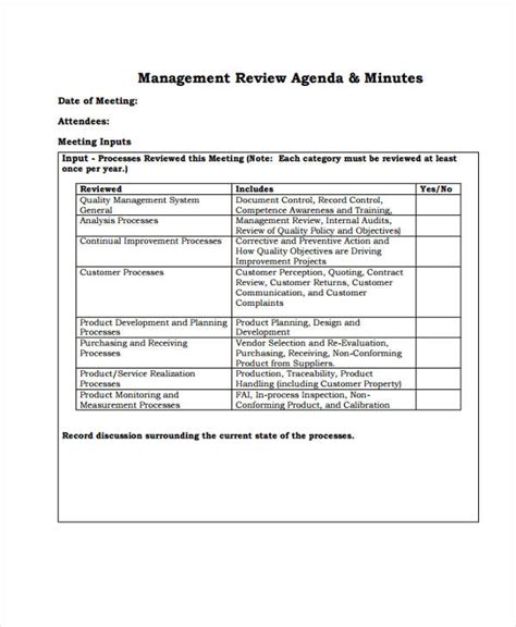 Review Agenda Templates 10 Free Word Pdf Doc Format Download