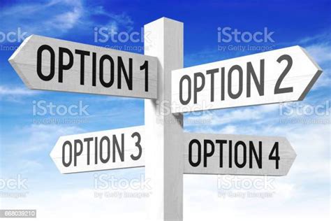 Options Concept Wooden Signpost Stock Photo Download Image Now Istock