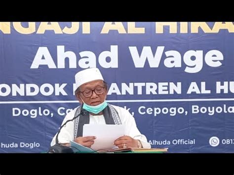 RUTINAN PENGAJIAN AHAD WAGE Kitab Al Hikam YouTube