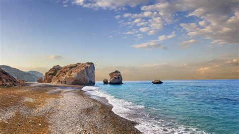 Landscape Rocks Beach Clouds Cyprus Coast Sky Sand Nature