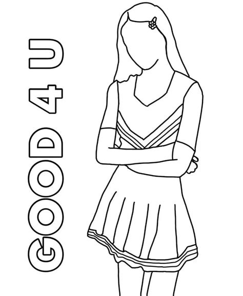 Cute Olivia Rodrigo Coloring Page Free Printable Coloring Pages For Kids